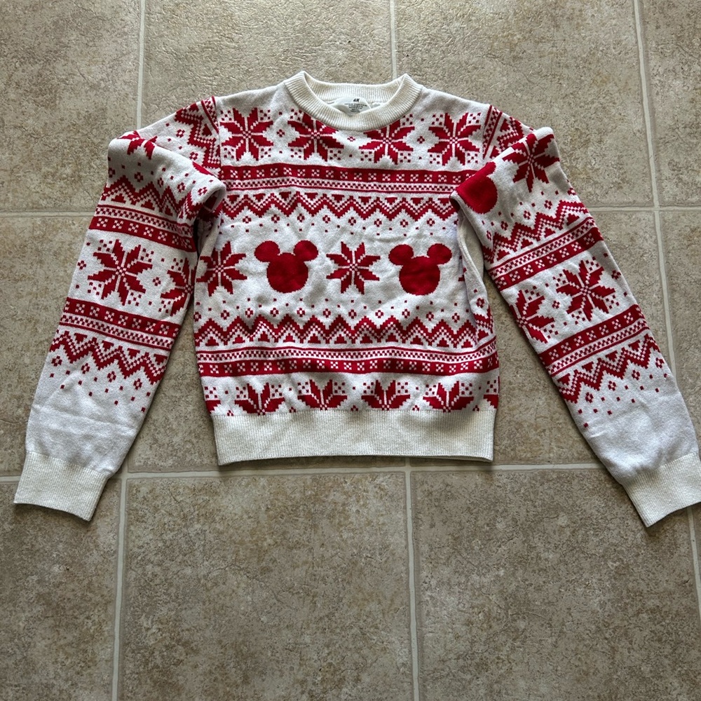 H&M Red and White Festive Kids Sweater